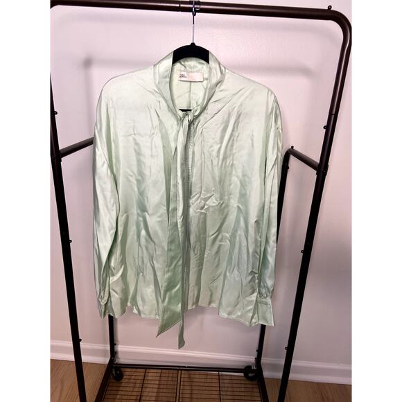 Tory Burch Silk Bow Blouse size 14 - Picture 1 of 5